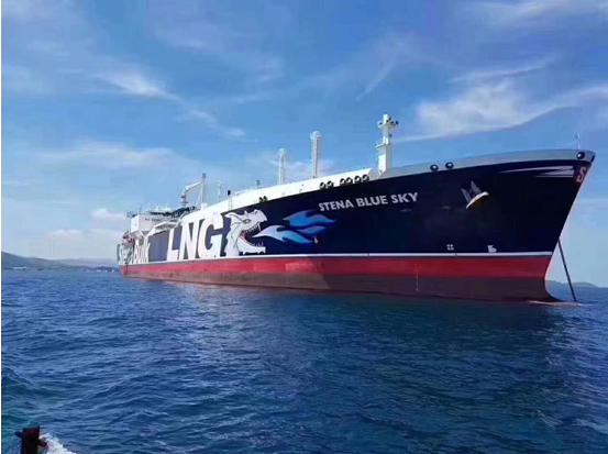 LNG运输船-STENA BLUE SKY靠泊斯奥舟山LNG接收站 LNG运输船-STENA BLUE SKY靠泊斯奥舟山LNG接收站